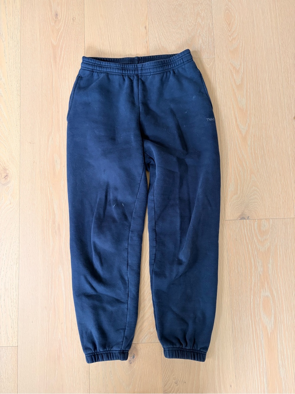 TNA Sweatfleece Navy Boyfriend Fit Joggers Size S